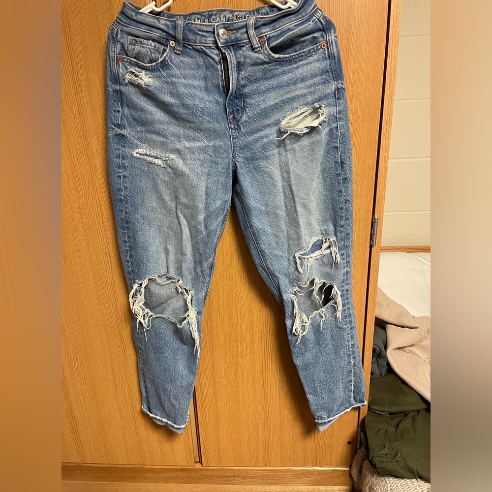 Size 4 Distressed American Eagle Outfitter Mom Jeans